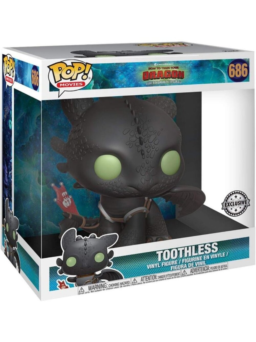 10-Inch Toothless Dragon Figure - Fun Collectible for How to Train Your Dragon